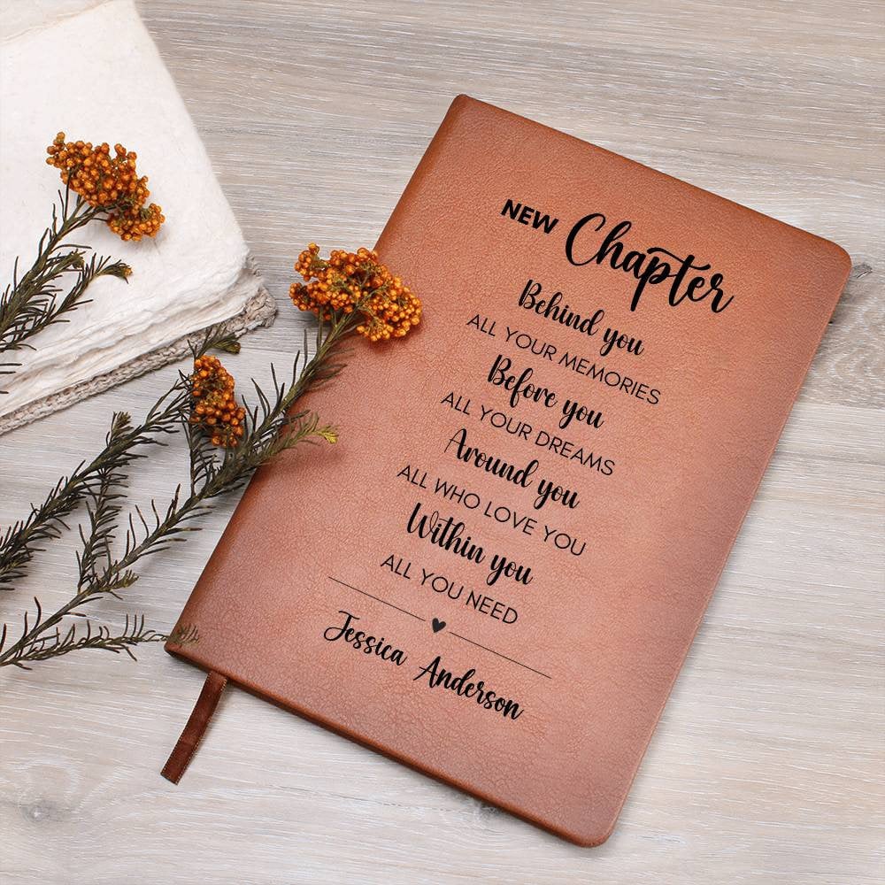 Personalized New chapter Journal, Going to college gift, New job gift for Daughter, New beginnings gift, Divorce gift Fresh start Graduation