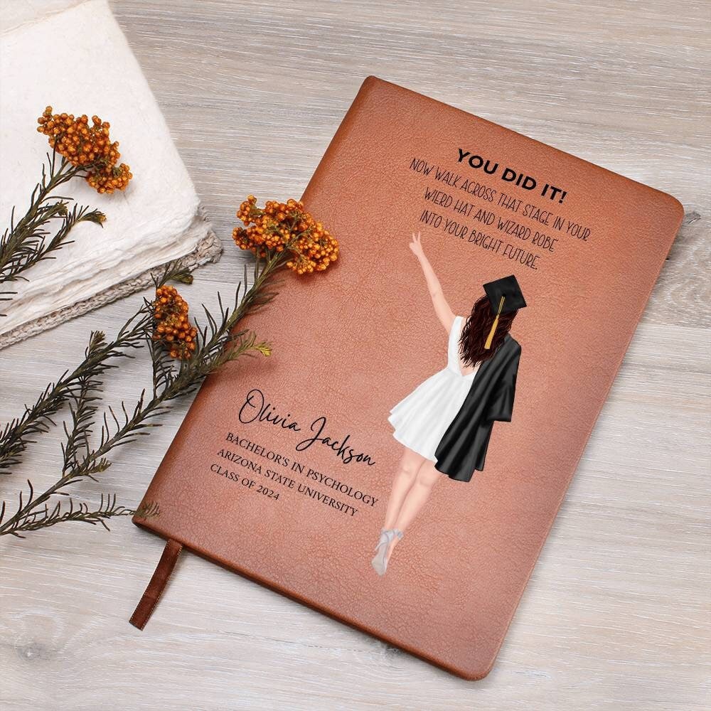 College Graduation Gift for daughter Personalized Graduation journal, High school Grad Gifts for Her, Medical Law Masters degree PHD Nurse