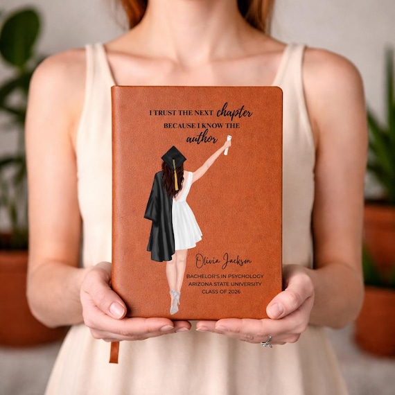 Graduation Gift for daughter Personalized journal, Grad Gifts for Her, High school, College Masters degree, Best friend Gift Diary keepsake