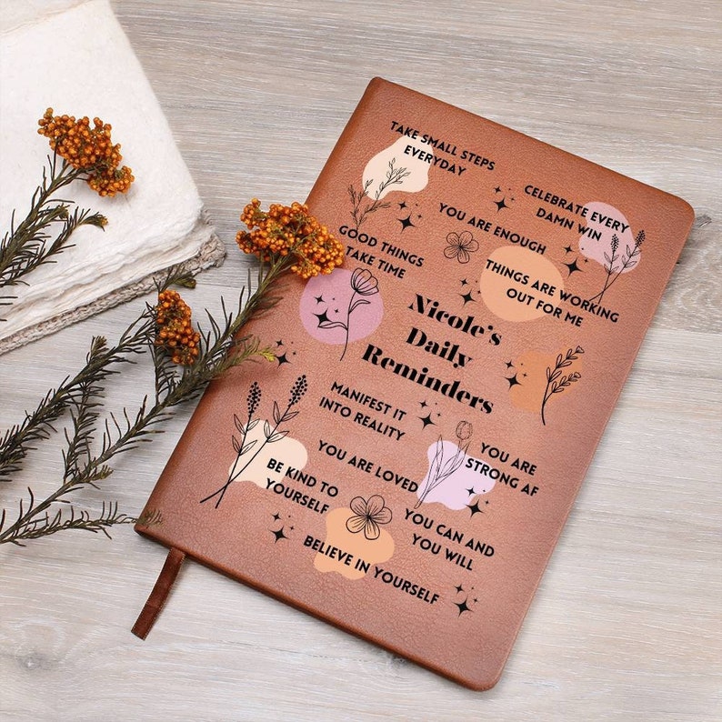 Personalized Manifesting Journal, Daily Reminders Affirmations