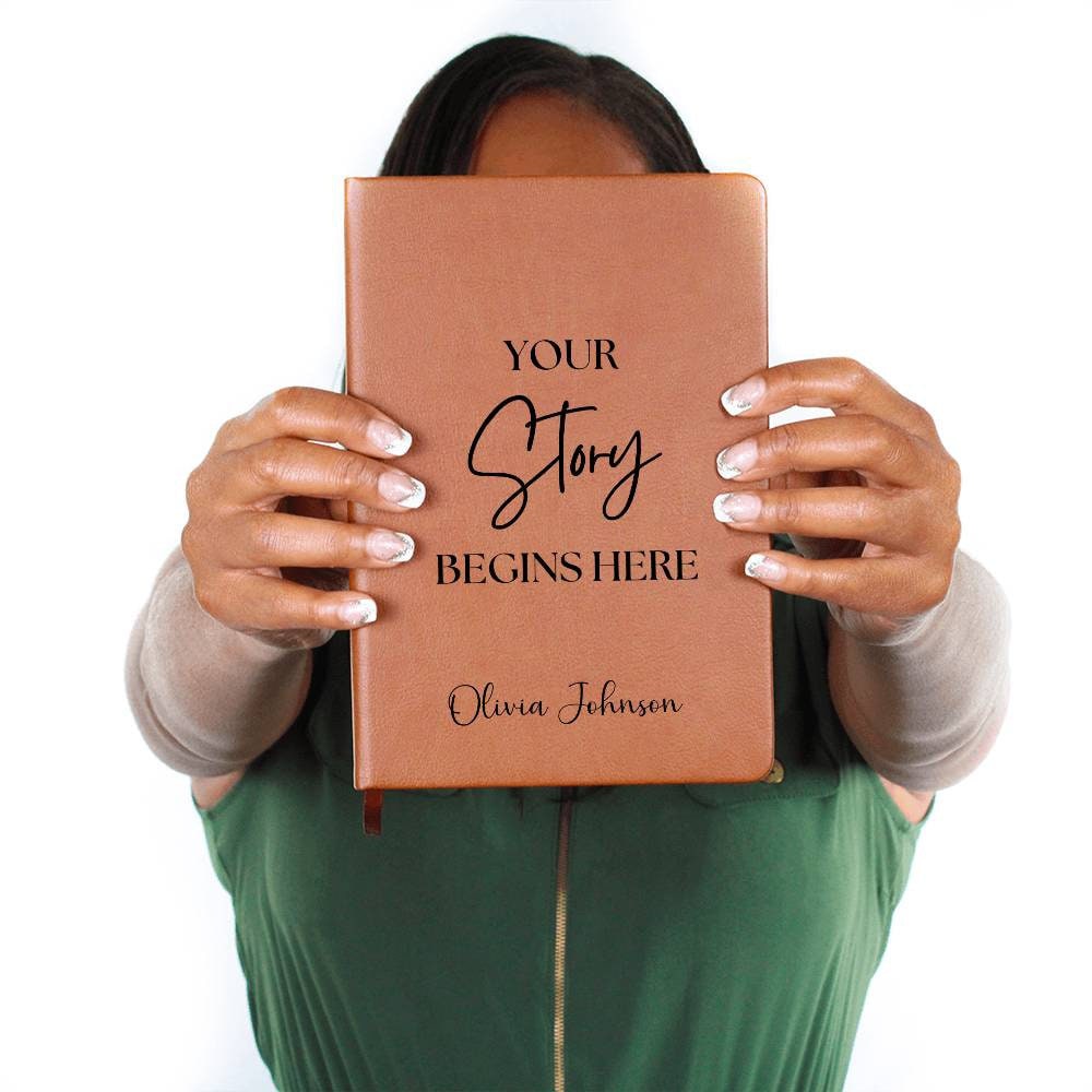 Personalized New beginnings journal, Your story begins here new chapter gift, Fresh start gifts for her, Off to college gift, Coworker gift