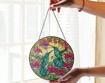 Colorato colibrì Suncatchers da appendere alla finestra