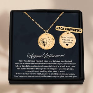 Retirement Jewelry Women Charm Bracelet Necklace Keychain Purse