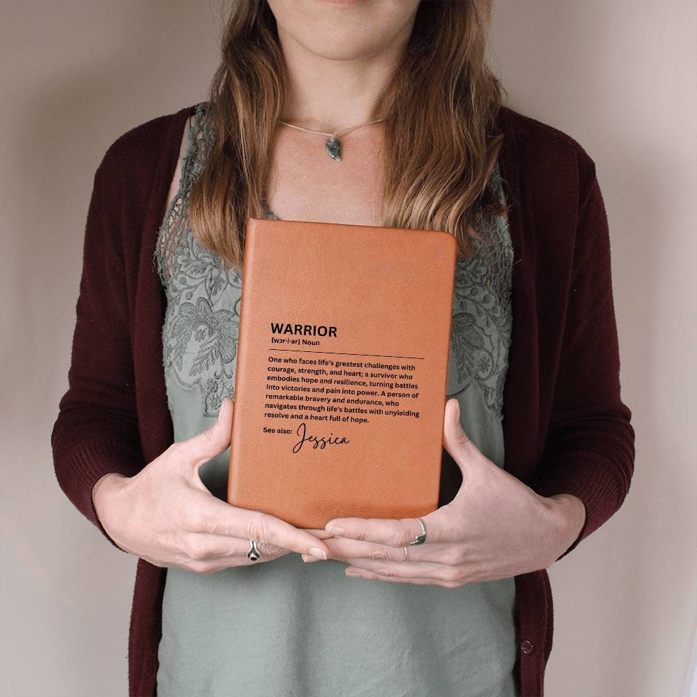 Personalized Warrior gift for Cancer Survivors, Warrior definition Journal, Breast cancer gifts for her, Motivation gift, Encouragement gift