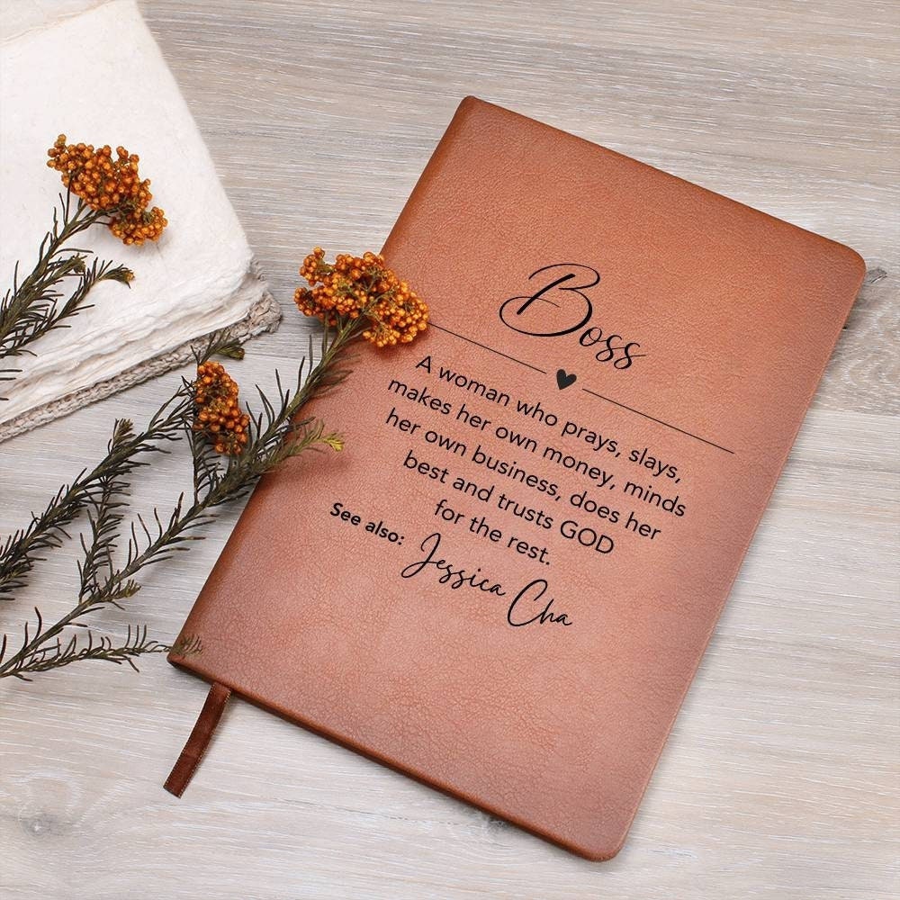 Personalized Boss Woman Journal, Funny Gift for Boss, Boss appreciation gift, Small business owner gift, Business woman, Boss Mom gift diary