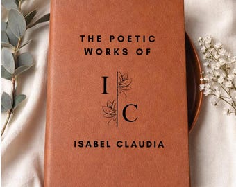Personalized Poetry Journal, Custom Poetry Book, Personalized Notebook For Poet, Songwriting Journal Poetry Gift For Writer Diary, Author