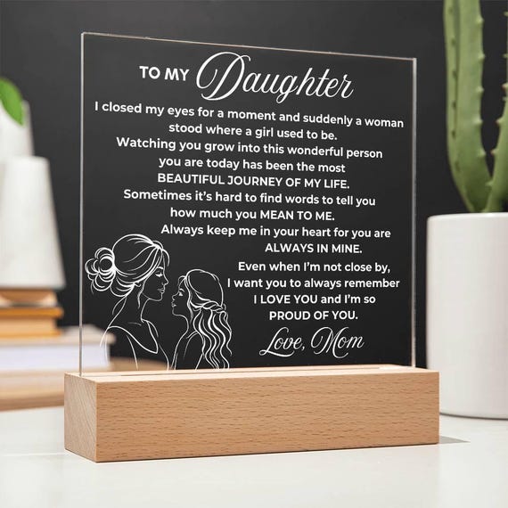 Personalized Daughter Gift From Mom, to My Daughter Graduation