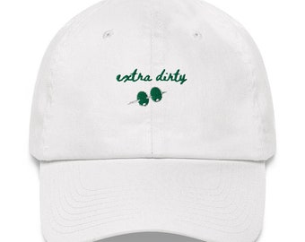 Extra Dirty Martini Baseball Cap (WHITE)