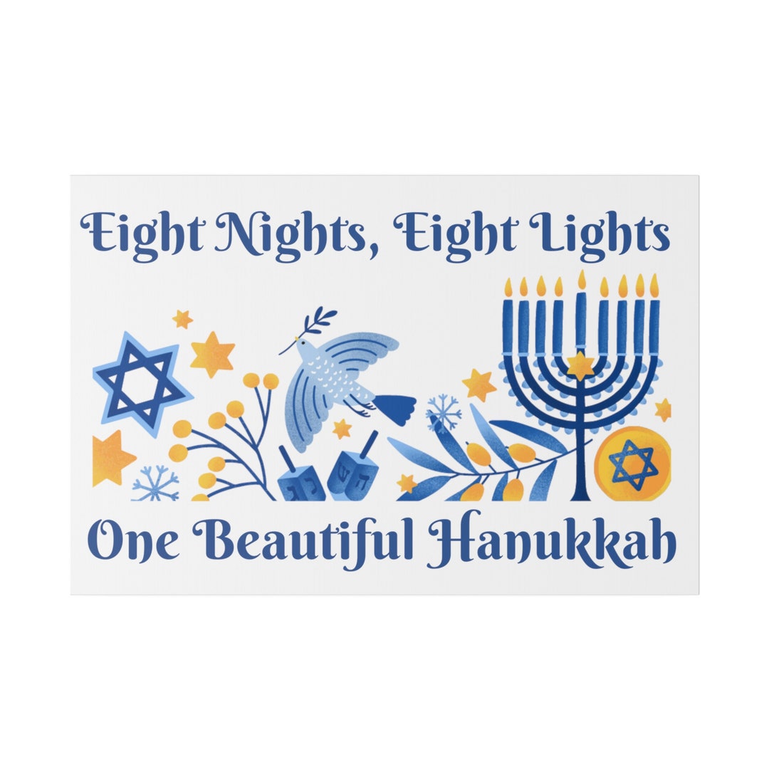 Hanukkah Decorations Hanukkah Decor Wall Hang Holiday Etsy