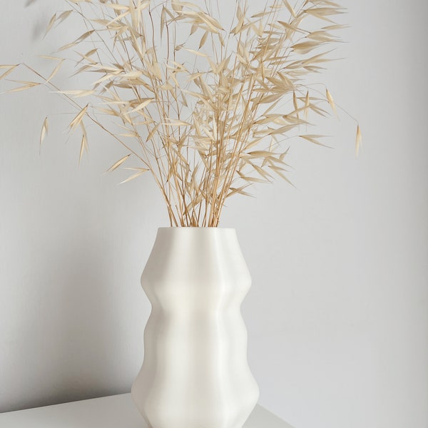 Nordic Style Dried Flower Vase, Minimalist Scandinavian Design 3D Printable STL File, Boho Stl Home Decor, Aesthetic Unique Flower Vase