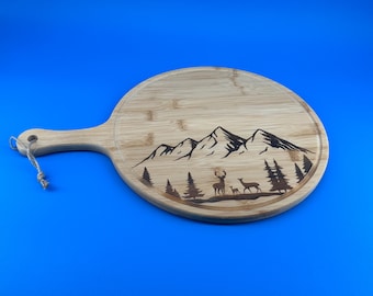 Engraved Bamboo Charcuterie Board – Nature Design