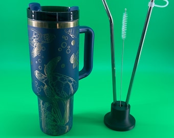 40oz Stainless Steel Tumbler – Turtles