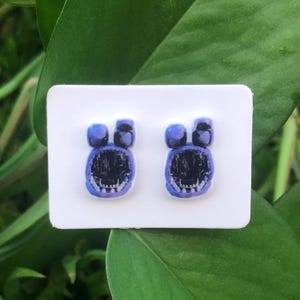 Five Nights at Freddy&#39;s Stud Earrings | Withered Bonnie | Jewelry | Gift
