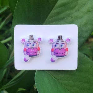 Five Nights at Freddy&#39;s Stud Earrings | Helpy | Jewelry | Gift