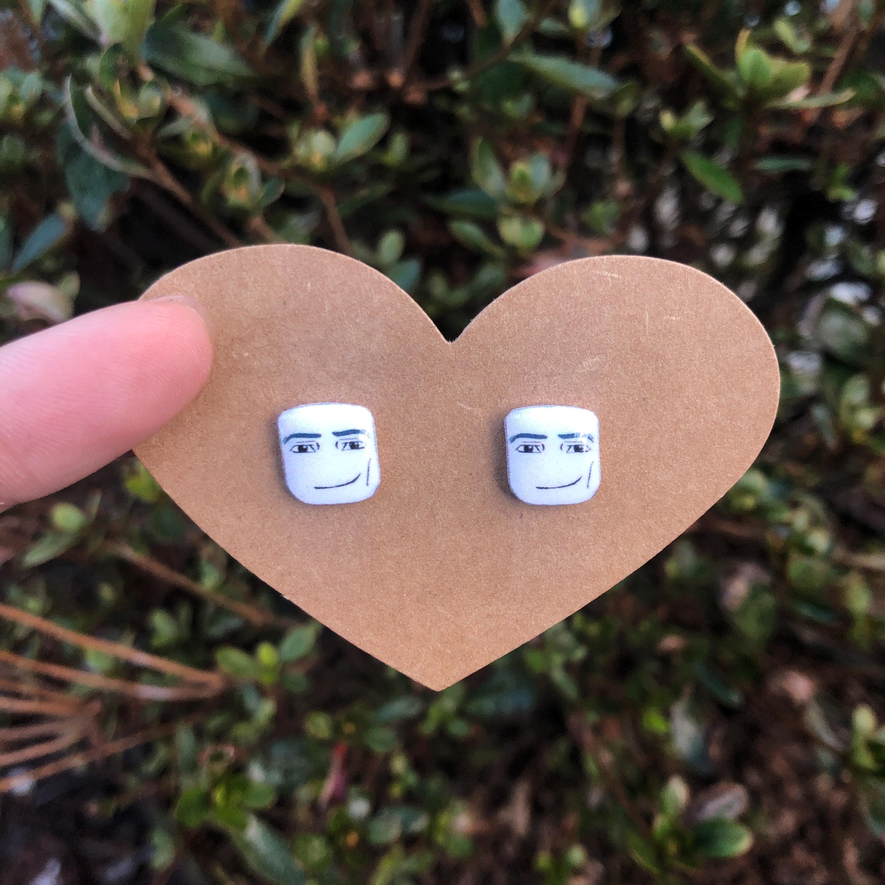 Roblox Man Stud Earrings | Jewelry | Gift