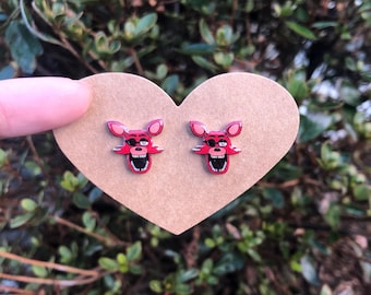 Five Nights at Freddy's Stud Earrings | Foxy | Jewelry | Gift