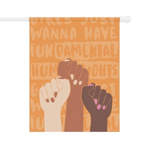 Women's Rights Garden Flag | Equality Banner | Front Porch Female ...