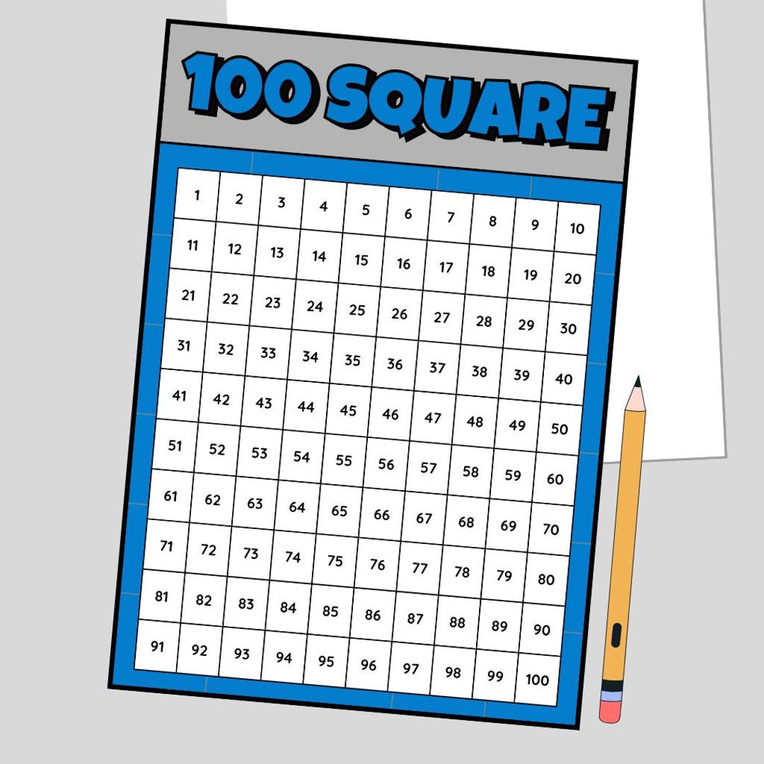 100 Square - Digital Download - Etsy