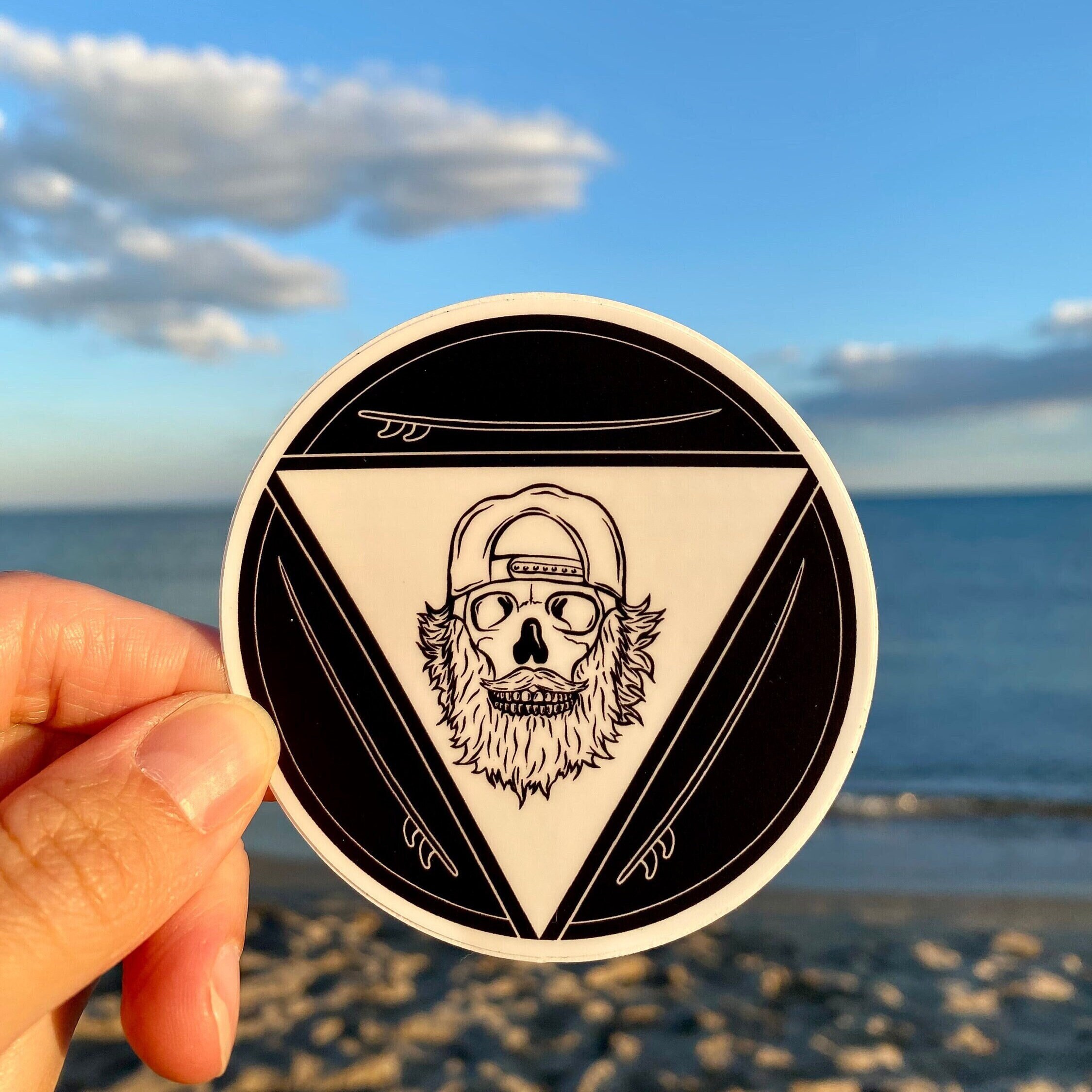 2 Große Japanische Welle Aufkleber 10 Cm – Vinyl-Sticker Für Auto, Laptop & DIY