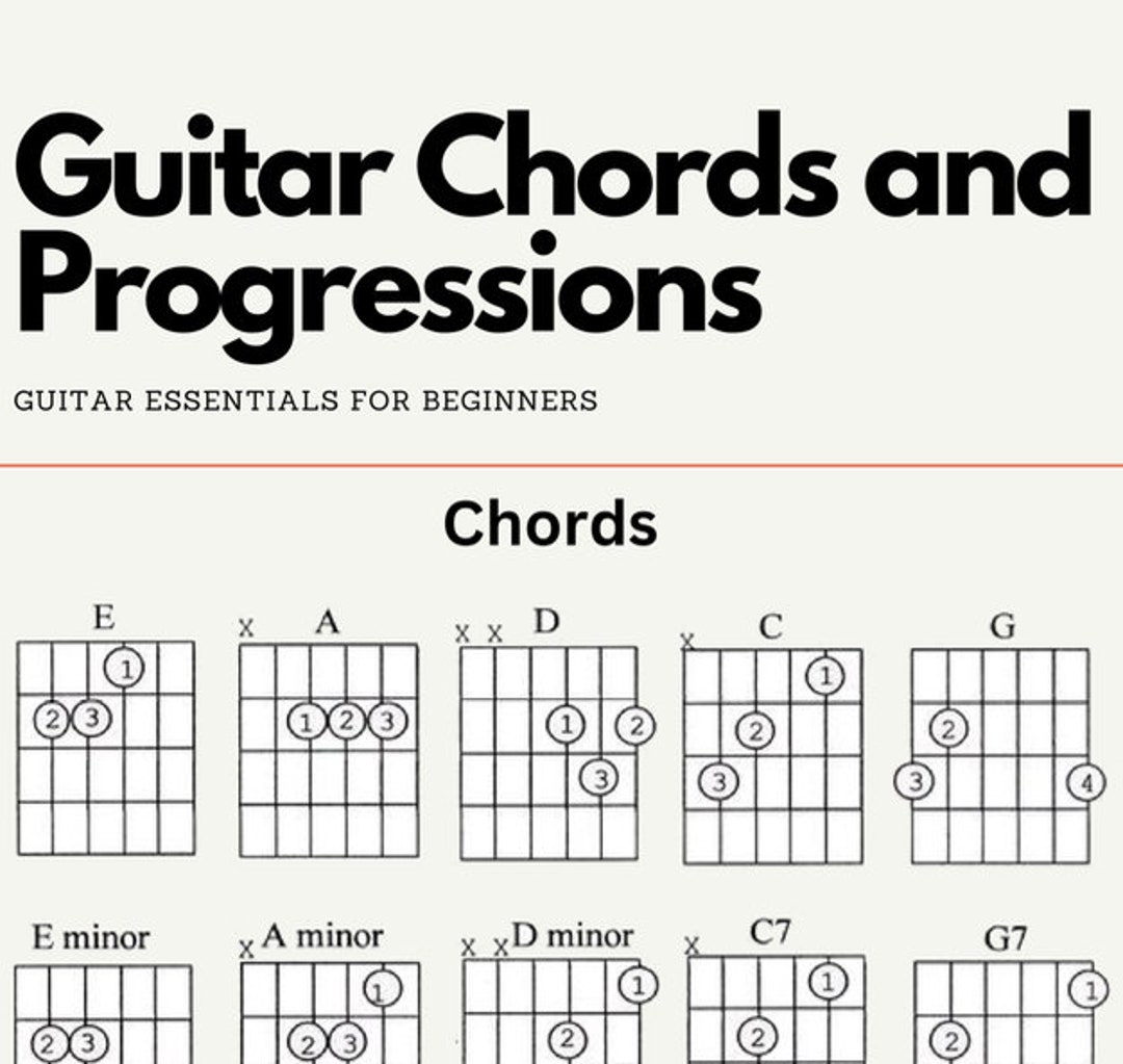 Chord Progressions Guitar Chart