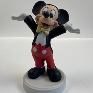 Vintage Mickey Mouse Figurine – Ceramic Disney Collectible, Retro Cartoon Decor, Perfect Gift for Disney Fans