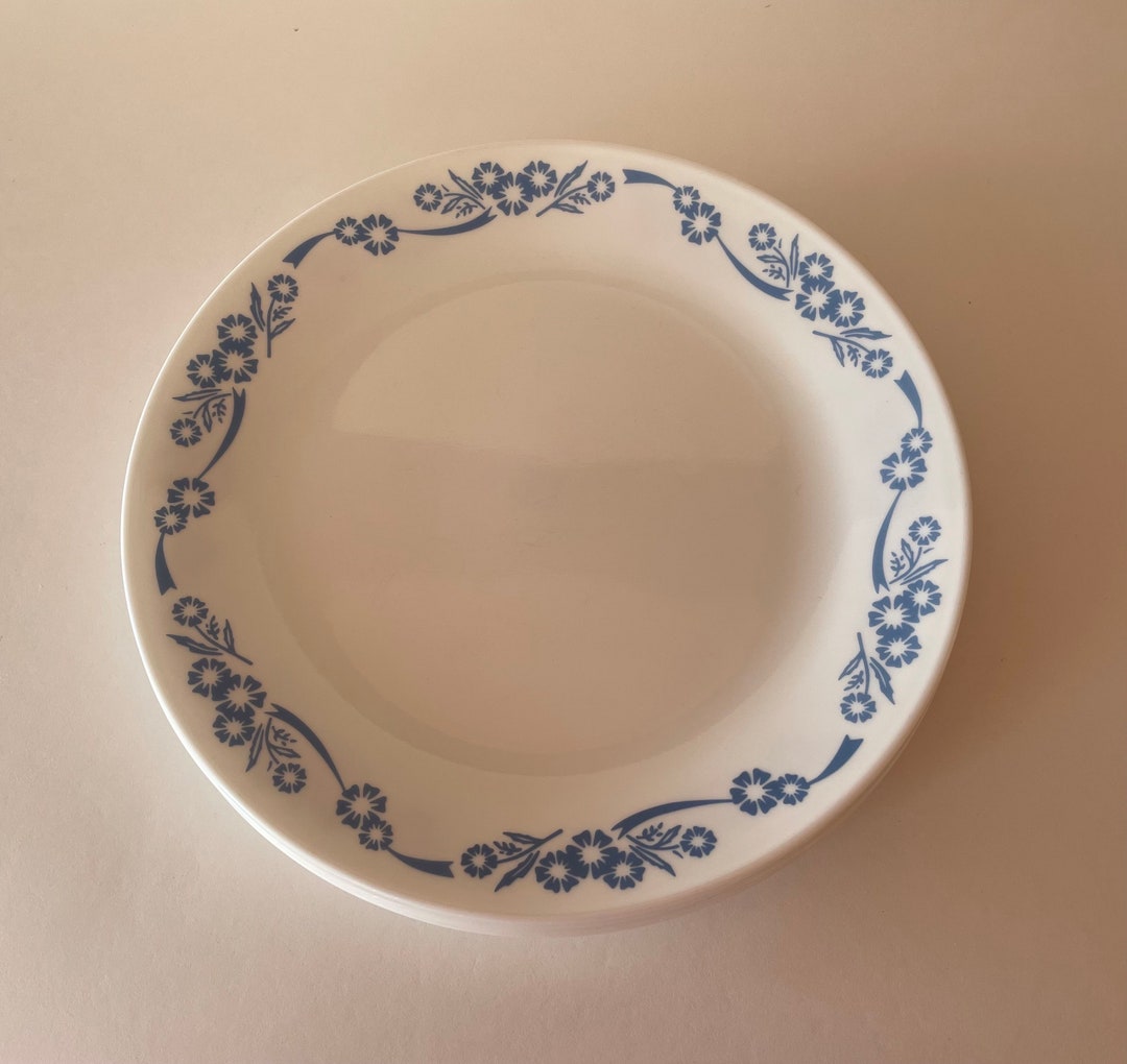 Corning Corelle Blue Cornflower Dinner Plates Set Discontinued Pattern