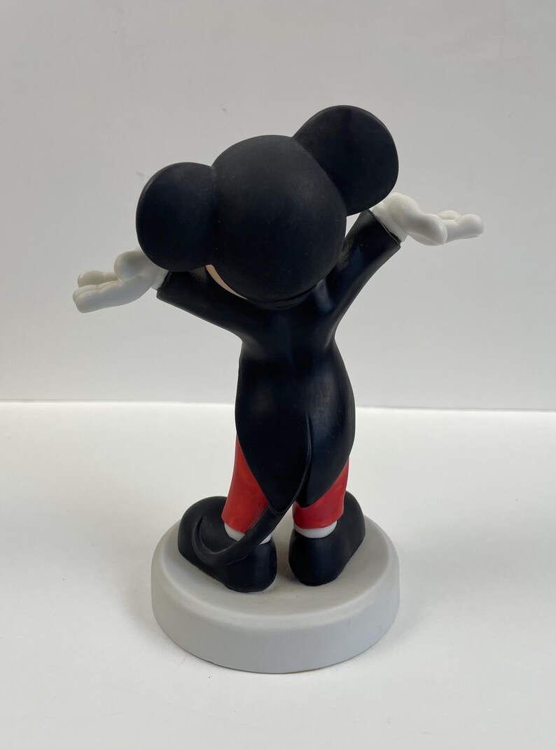 Vintage Mickey Mouse Figurine – Ceramic Disney Collectible, Retro Cartoon Decor, Perfect Gift for Disney Fans