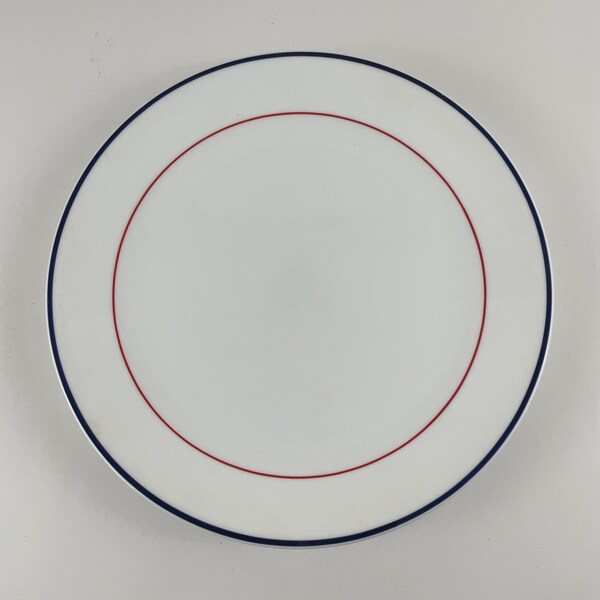 Red and White Corelle Plates Etsy