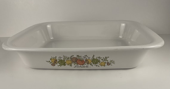 Corning Ware Spice of Life L echalote Pattern Open Baking Lasagna Pan Etsy