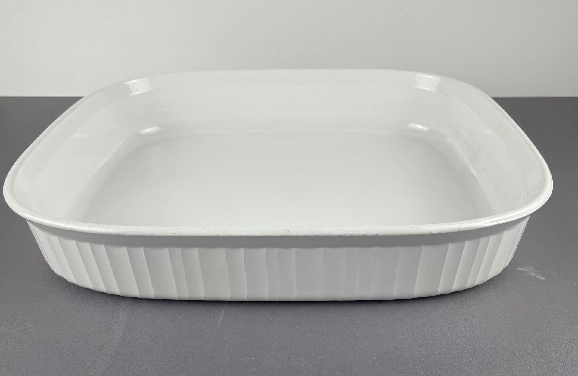 Corning Ware French White Stoneware Open Baking Lasagna Dish