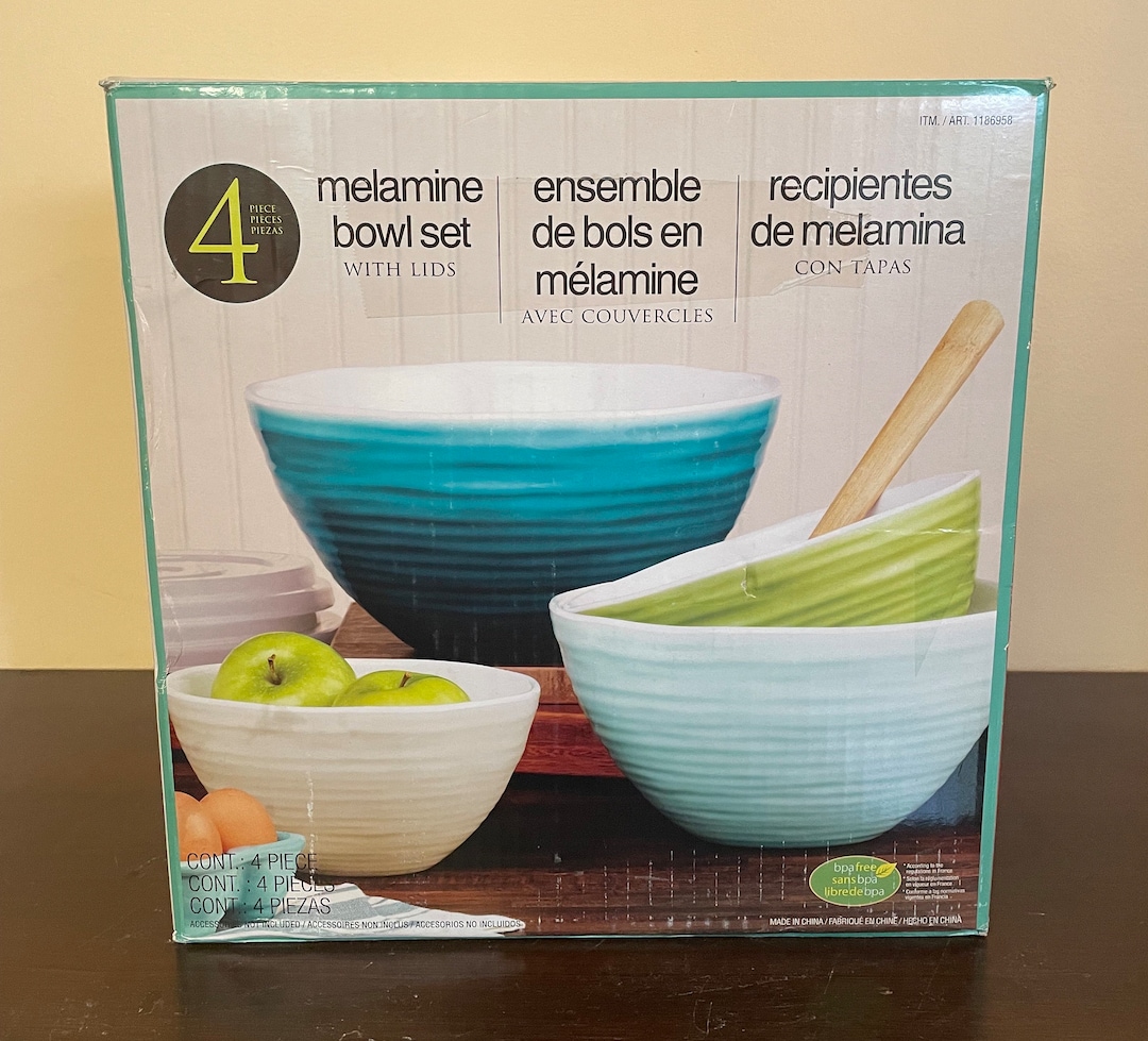 Melamine Mixing Nesting Bowl Set With Lids Australia