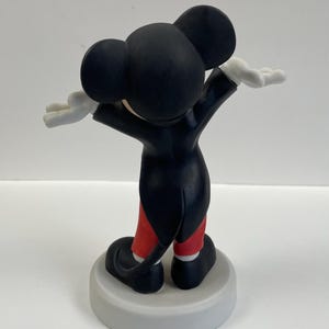 Vintage Mickey Mouse Figurine – Ceramic Disney Collectible, Retro Cartoon Decor, Perfect Gift for Disney Fans