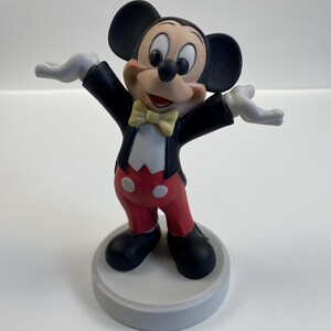 Vintage Mickey Mouse Figurine – Ceramic Disney Collectible, Retro Cartoon Decor, Perfect Gift for Disney Fans