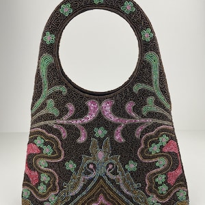 Glass Beads Multi Colored Hand Made Purse
