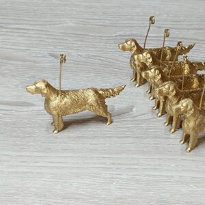Place Card Holders Standing English Setter Figurine