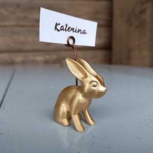 10 porta biglietti da visita a forma di coniglietto, porta biglietti da visita per matrimonio, apparecchiatura per la cena di Pasqua