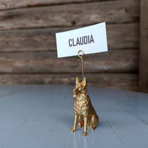Set di 10 segnaposto per pastore tedesco, Schäferhund, Shepherd Hund, Schäfer Hund, apparecchiatura per tavolo da matrimonio