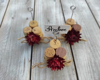 16 Wine Cork Place Card Holders