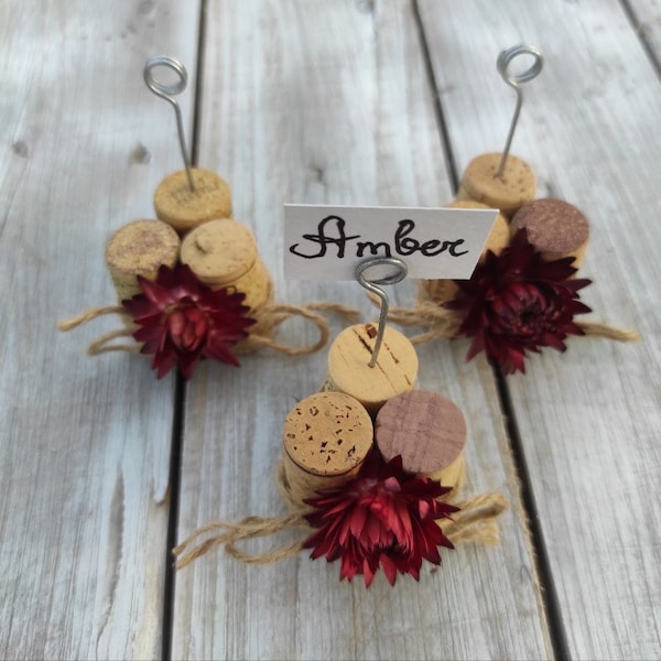 16 Wine Cork Place Card Holders