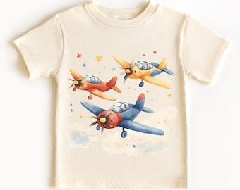 Colorful Planes Kids T-Shirt: Airplane Adventure Outfit