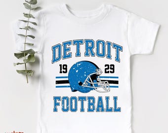 Detroit Distressed Football Kids T-Shirt & Sweatshirt