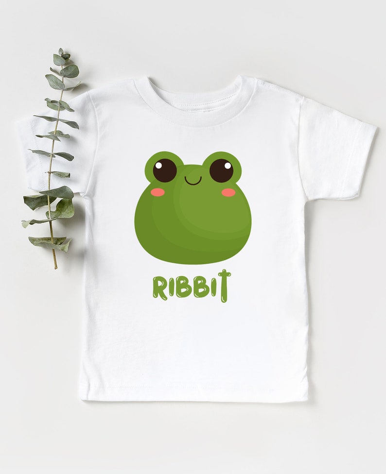 Ribbit Shirts , Frog Tshirt, Quirky Animal Graphics Tee, Funny Frog T