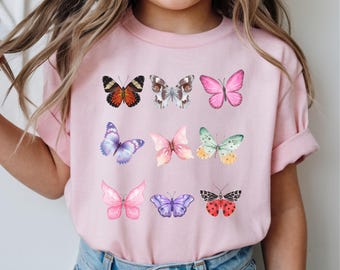 Butterfly Kids T-Shirt: Colorful Insect Tee for Toddlers & Youth