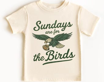 Sundays Are For The Birds Philadelphia Kids & Adults Vintage Style Distressed Game Day T-Shirt