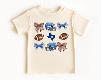 Dallas Football Coquette Bow Shirt: Youth Football Gift