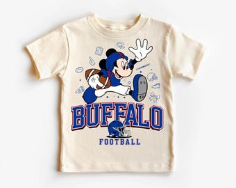 Buffalo Football Mickey Mouse T-Shirt – Disney Sports Tee for Kids