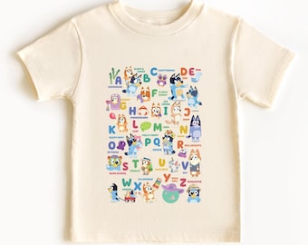 Dog Alphabet Kids T-Shirt | Educational Toddler Tee