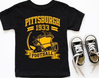 Pittsburgh Vintage Football Shirt or Sweatshirt | Retro 1933 Fan Tee Kids, Adults