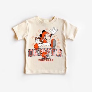 Kids Mickey Mouse Denver Football T-Shirt: Game Day Apparel