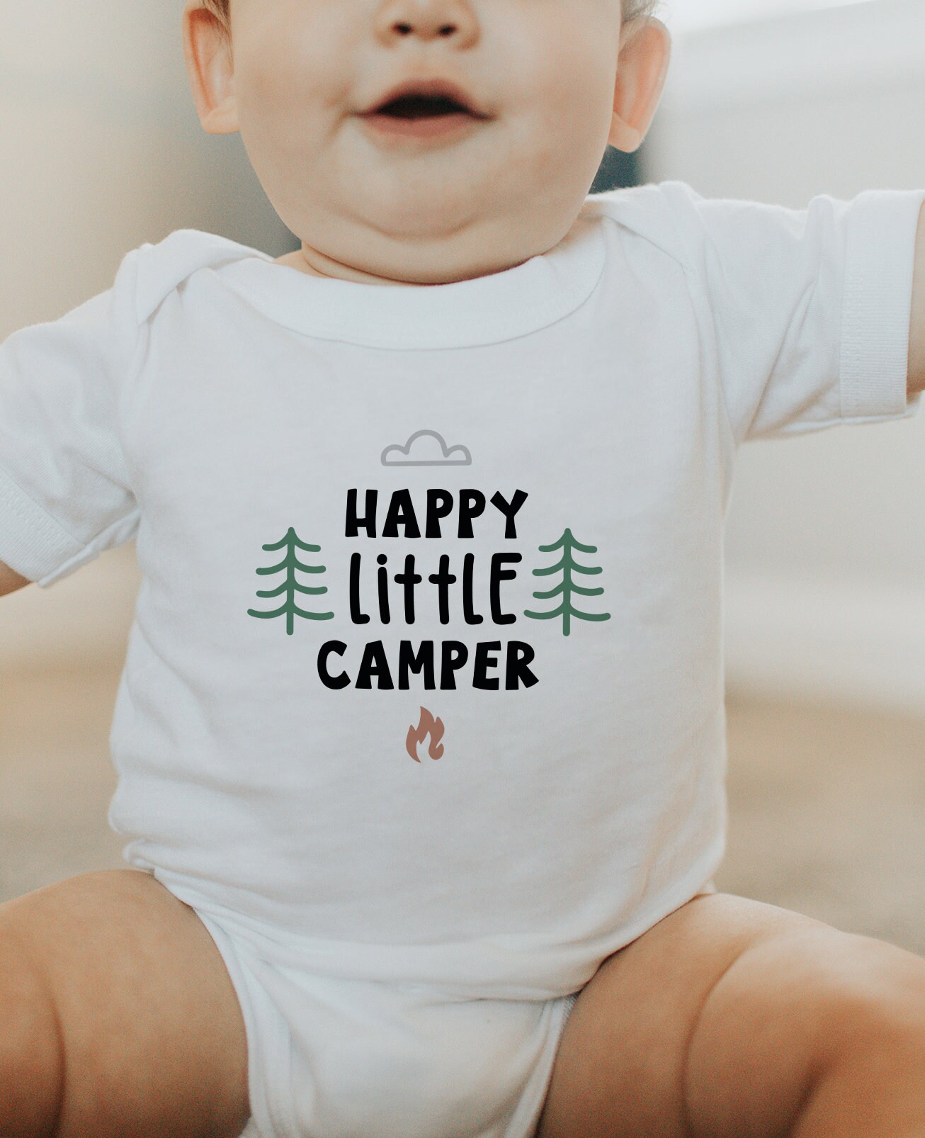 Happy Little Camper Onesie®, Camping Onesie®, Little Camper Baby